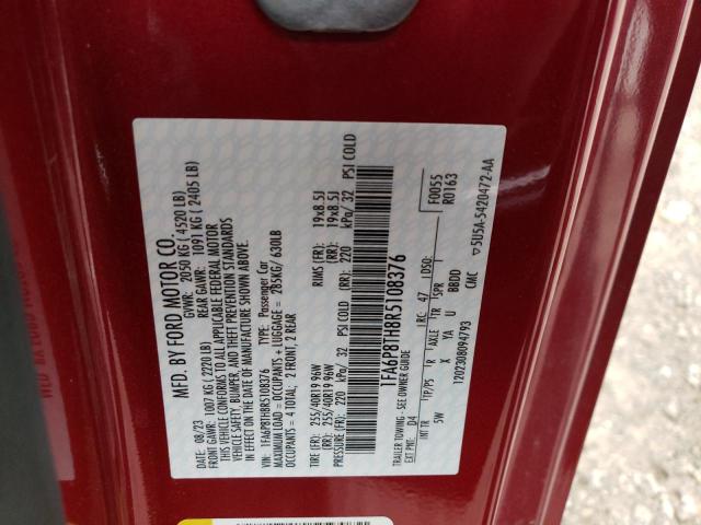 2024 FORD MUSTANG - 1FA6P8TH8R5108376