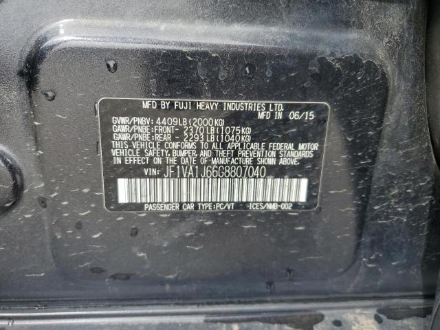 2016 SUBARU WRX LIMITE JF1VA1J66G8807040