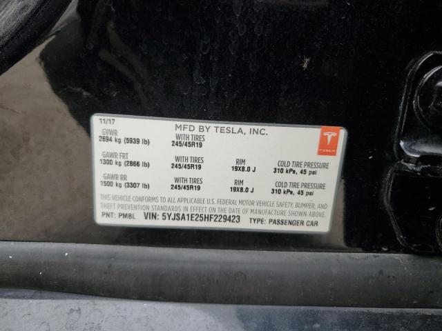 2017 TESLA MODEL S - 5YJSA1E25HF229423