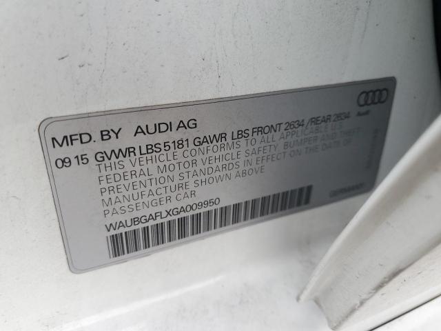 2016 AUDI S4 PREMIUM - WAUBGAFLXGA009950