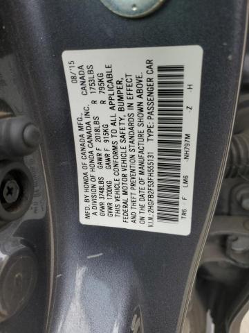 2015 HONDA CIVIC LX 2HGFB2F53FH555131
