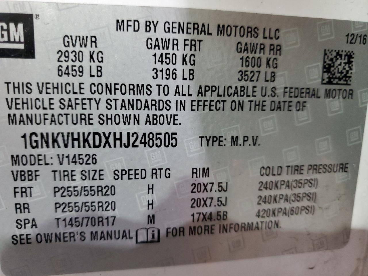 CHEVROLET TRAVERSE LT