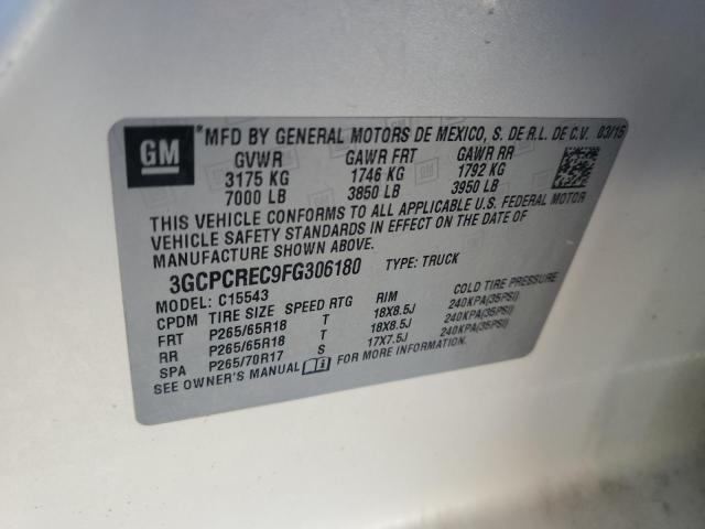 2015 CHEVROLET SILVERADO - 3GCPCREC9FG306180