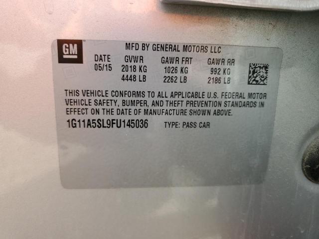2015 CHEVROLET MALIBU LS 1G11A5SL9FU145036