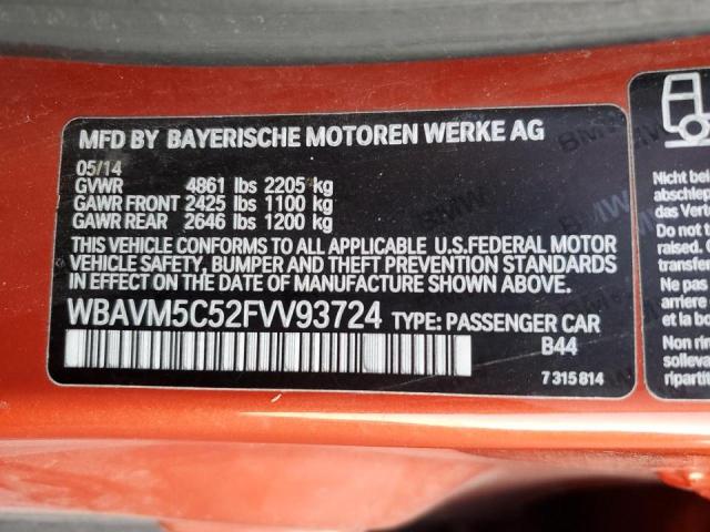 2015 BMW X1 XDRIVE3 - WBAVM5C52FVV93724