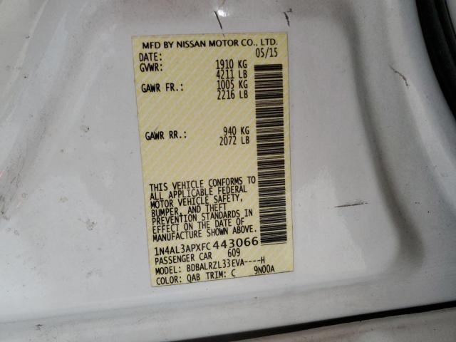 2015 NISSAN ALTIMA 2.5 - 1N4AL3APXFC443066