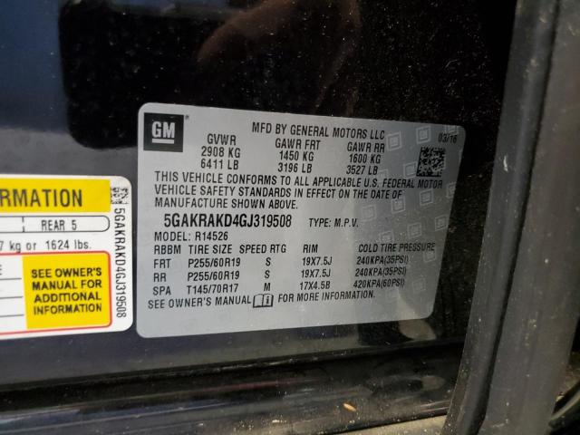 2016 BUICK ENCLAVE - 5GAKRAKD4GJ319508