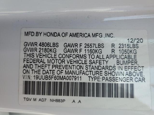 2021 ACURA TLX ADVANC 19UUB5F60MA007911