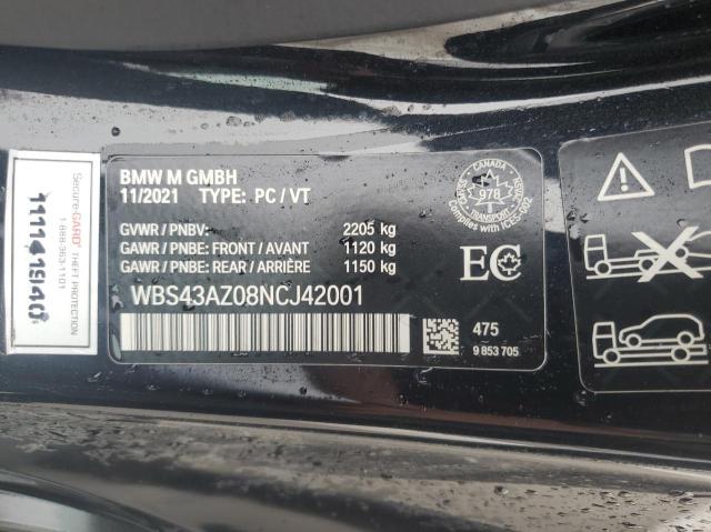 2022 BMW M4 COMPETI WBS43AZ08NCJ42001