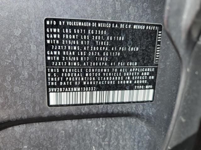 2021 VOLKSWAGEN TIGUAN SE - 3VV2B7AX9MM130337
