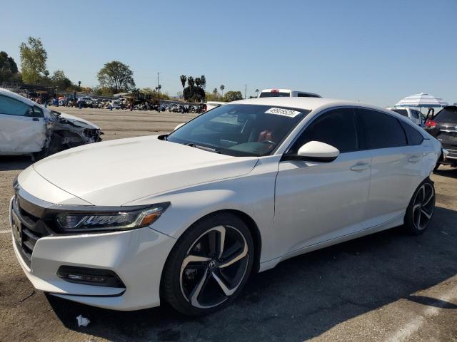 HONDA ACCORD SPO 2018 white  gas 1HGCV1F38JA239055 photo #1