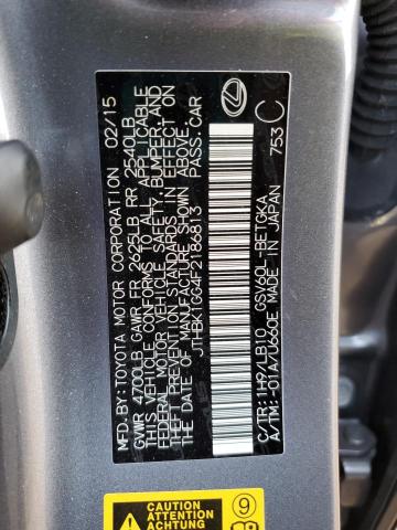 2015 LEXUS ES 350 - JTHBK1GG4F2186813