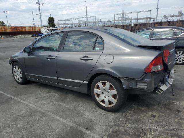 HONDA CIVIC LX 2009 gray sedan 4d gas 2HGFA16519H310443 photo #3