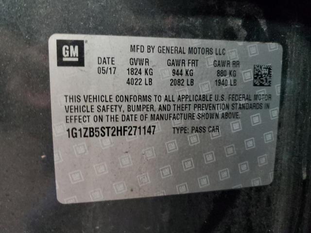 2017 CHEVROLET MALIBU LS - 1G1ZB5ST2HF271147