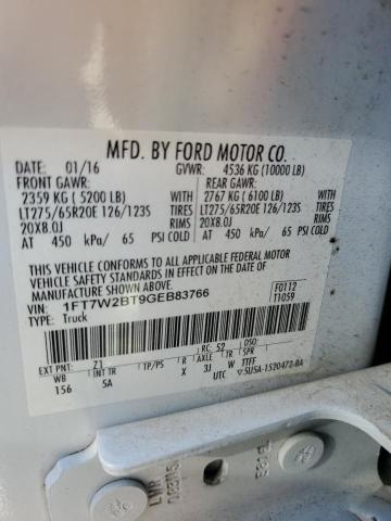 2016 FORD F250 SUPER - 1FT7W2BT9GEB83766