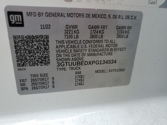 2023 GMC SIERRA K15 - 3GTUUBEDXPG134534