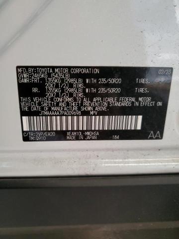 2023 TOYOTA BZ4X XLE - JTMAAAAA7PA009698