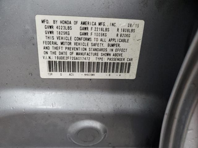 2016 ACURA ILX PREMIU - 19UDE2F72GA017472