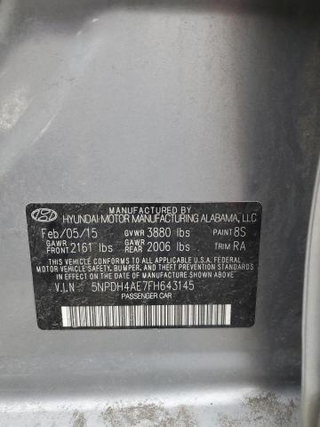 2015 HYUNDAI ELANTRA SE - 5NPDH4AE7FH643145