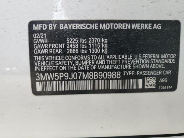 2021 BMW 330XE 3MW5P9J07M8B90988