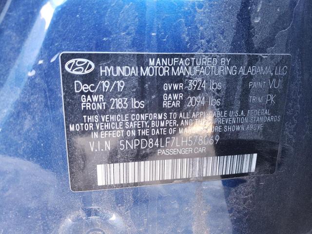 2020 HYUNDAI ELANTRA SE - 5NPD84LF7LH578069