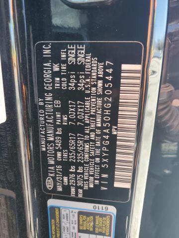 2017 KIA SORENTO 5XYPG4A50HG205447