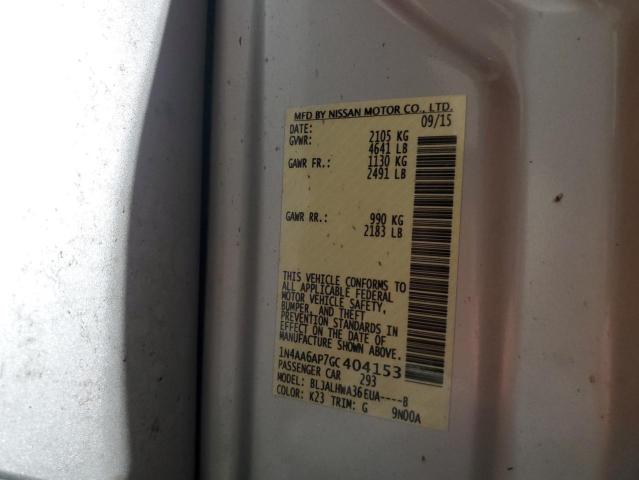 2016 NISSAN MAXIMA 3.5 - 1N4AA6AP7GC404153