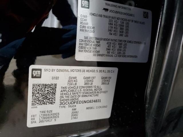3GCUDFED1NG634831 2022 CHEVROLET ALL Models
