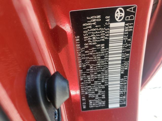 2015 TOYOTA COROLLA L - 5YFBURHE5FP289425