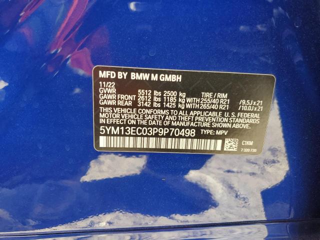 2023 BMW X3 M 5YM13EC03P9P70498