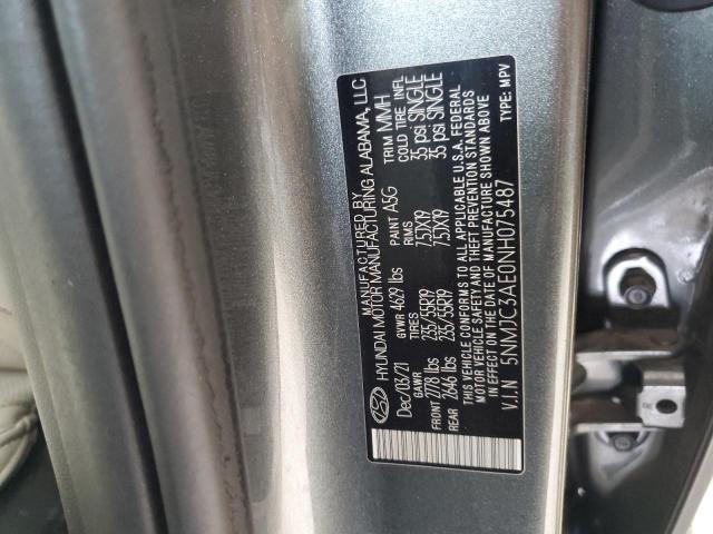 2022 HYUNDAI TUCSON 5NMJC3AE0NH075487