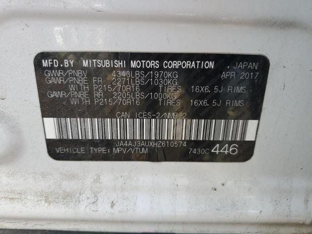 2017 MITSUBISHI RVR SE JA4AJ3AUXHZ610574