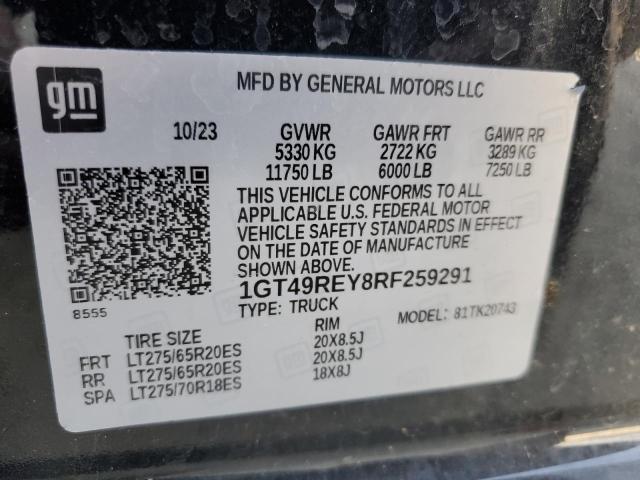 2024 GMC SIERRA K25 - 1GT49REY8RF259291