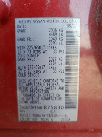 2017 NISSAN ROGUE S - 5N1AT2MT6HC875830