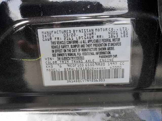 2022 NISSAN SENTRA SV - 3N1AB8CV7NY256303