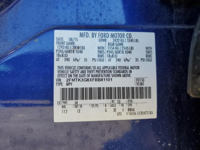 2015 FORD EDGE SE - 2FMTK3G8XFBB81101