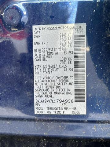 2020 NISSAN ROGUE S - 5N1AT2MV7LC794958