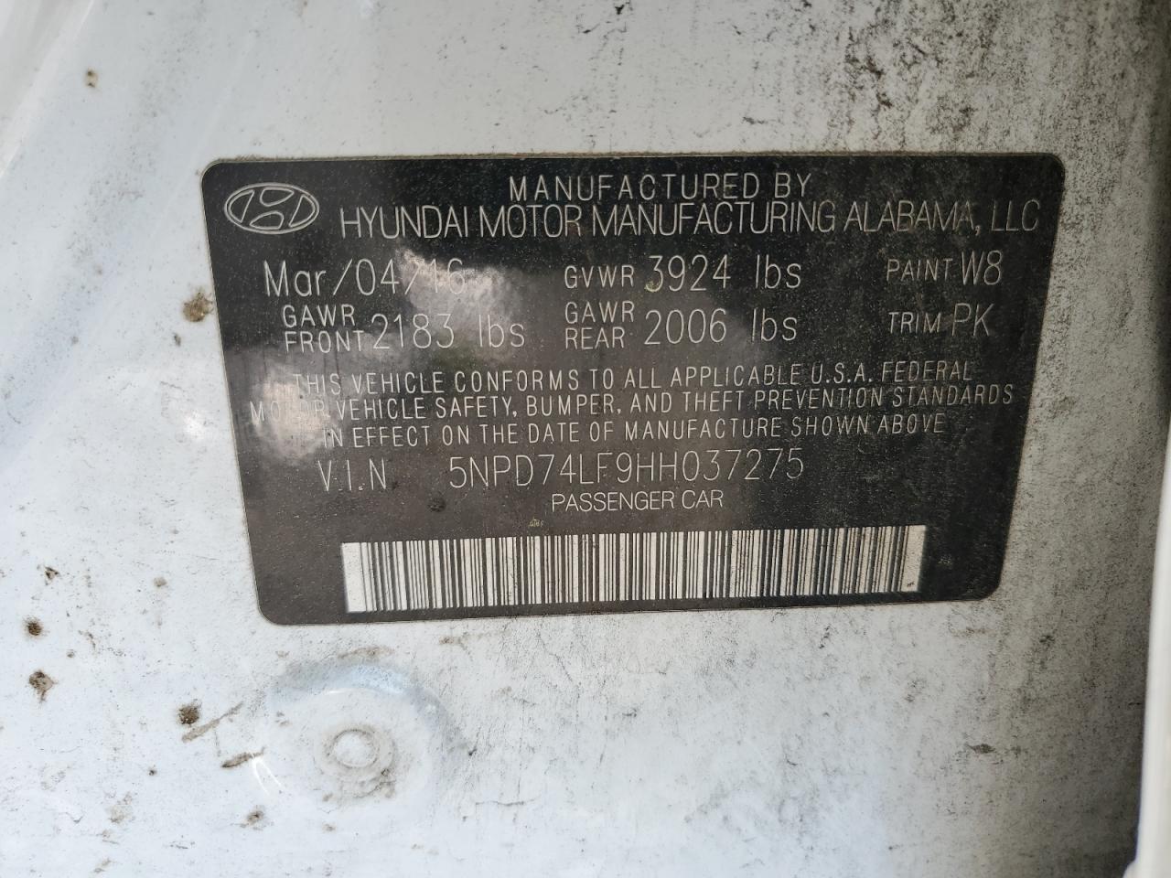 Hyundai Elantra se 2017