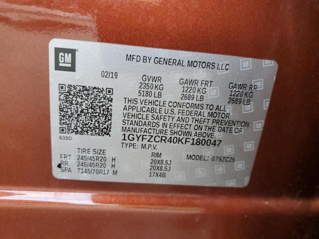 2019 CADILLAC XT4 PREMIU - 1GYFZCR40KF180047