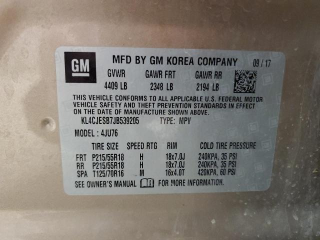 2018 BUICK ENCORE PRE - KL4CJESB7JB539205