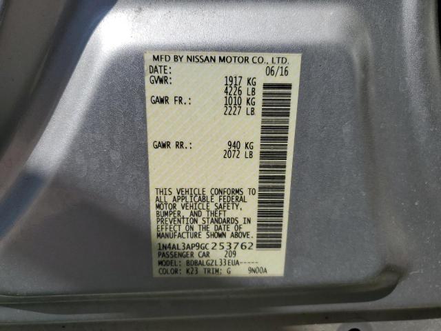 2016 NISSAN ALTIMA 2.5 - 1N4AL3AP9GC253762