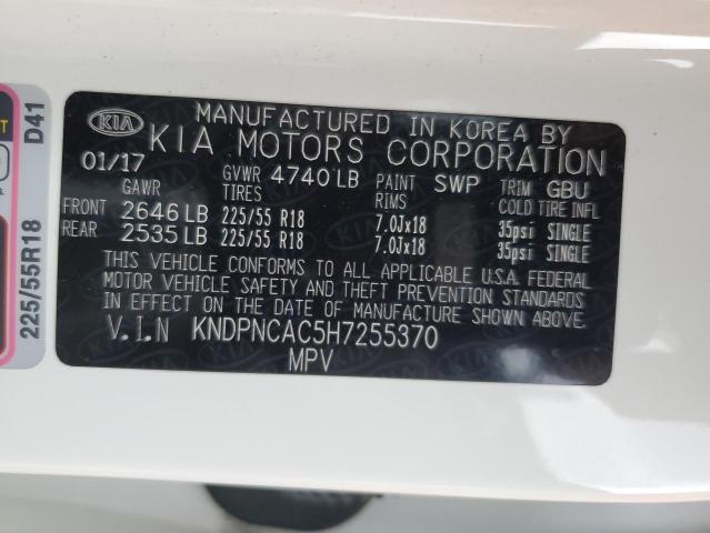 2017 KIA SPORTAGE E - KNDPNCAC5H7255370
