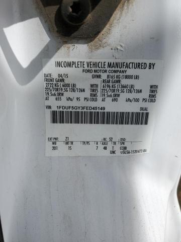2015 FORD F550 SUPER - 1FDUF5GY3FED45149