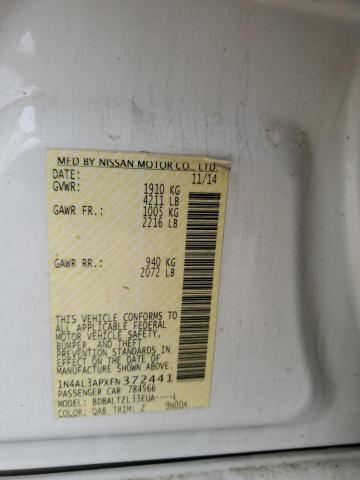 2015 NISSAN ALTIMA 2.5 - 1N4AL3APXFN372441