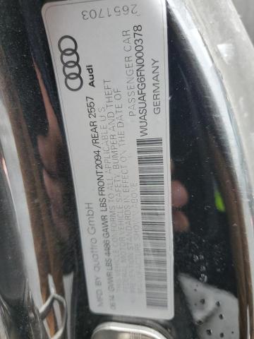 2015 AUDI R8 4.2 QUA WUASUAFG6FN000378