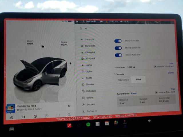 2024 TESLA MODEL Y - 7SAYGDED2RF097382