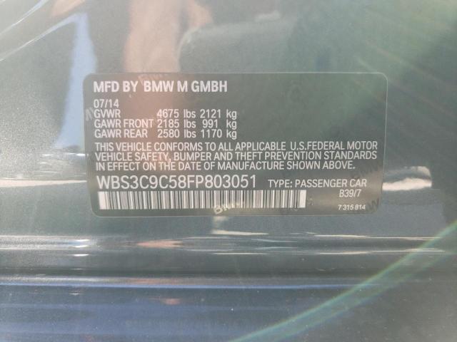 2015 BMW M3 WBS3C9C58FP803051