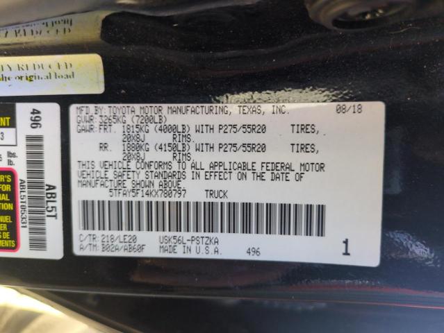 2019 TOYOTA TUNDRA CRE - 5TFAY5F14KX780797