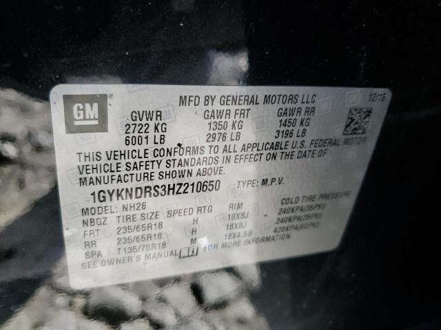 2017 CADILLAC XT5 LUXURY - 1GYKNDRS3HZ210650