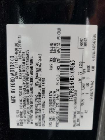 2019 FORD MUSTANG - 1FATP8UH7K5109865
